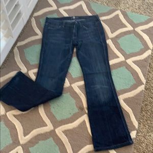 7 For All Mankind Women’s Bootcut Jeans - Dark Blue Wash